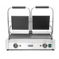Гриль контактний (притискний) Hendi 263907 подвійний (ребро/гладкий)