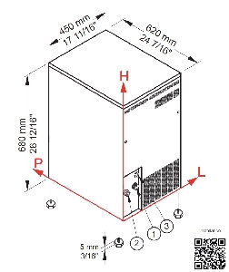 Промышленный льдогенератор Brema GB601AHC