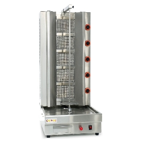 Аппарат для шаурмы газовый с двигателем GoodFood SM5MG 