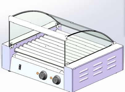Роликовый гриль HURAKAN 9 роликов HKN-GW9M