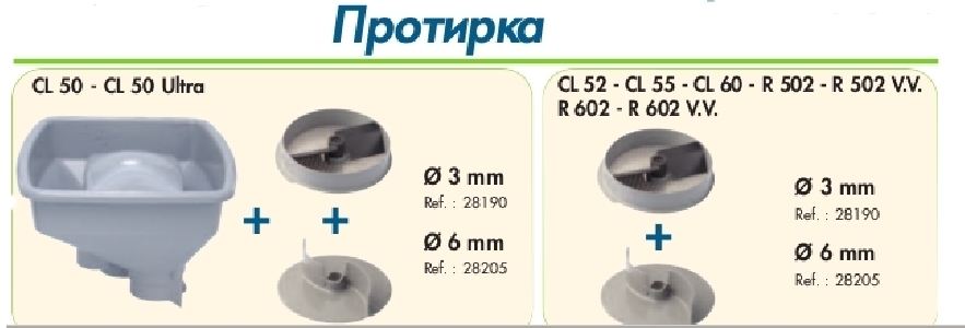 Диск протирочный к овощерезкам Robot Coupe 3мм.