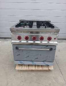 Плита газовая 4х конфорочная с духовкой Silver KZN-80