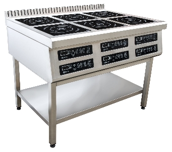 Плита индукционная напольная 6ти конфорочная Tehma-2.8 (700)